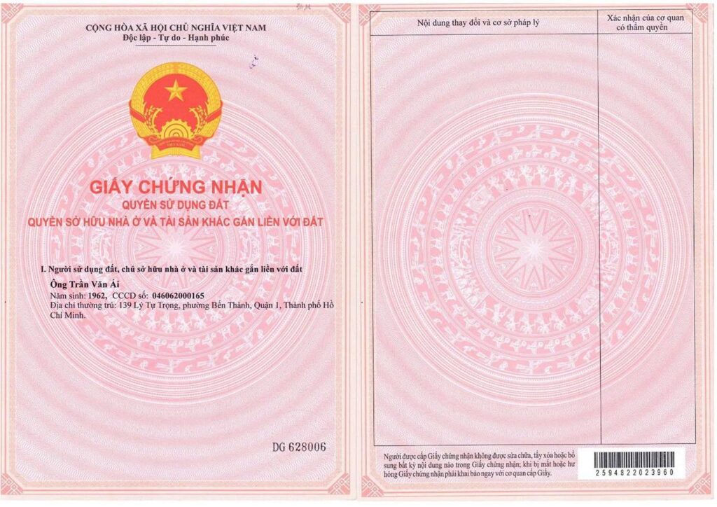 Pháp Lý TT Avio Chính Thức Minh Bạch Đảm Bảo An Toàn Đầu Tư chung nhan quyen su dung dat 1 copy